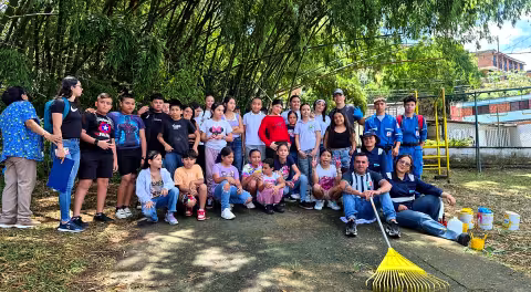 Comunidad unida en parque