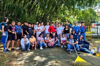 Comunidad unida en parque